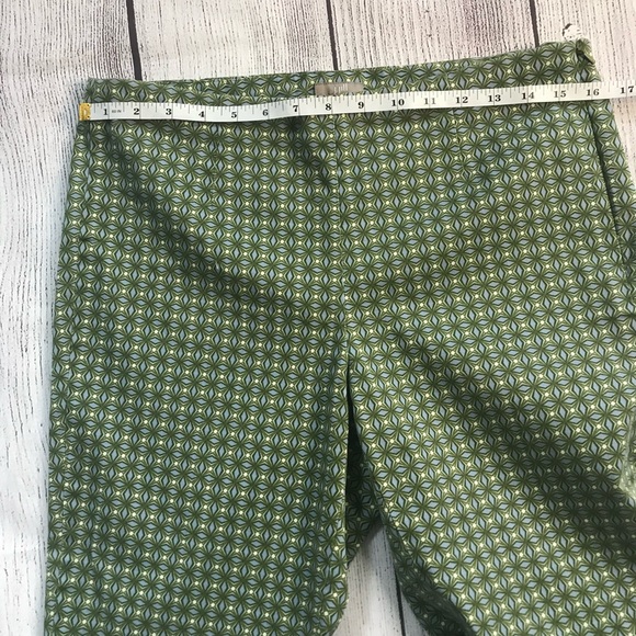 J. Jill Green Print Ankle Pants Size 8 - Picture 6 of 6